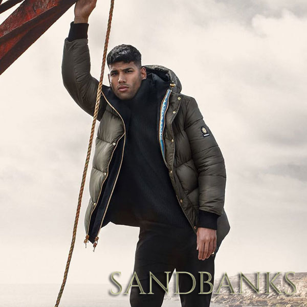 【日本未入荷】海外芸能人愛用ブランド「Sandbanks/サンドバンクス」注目のお洒落なダウン